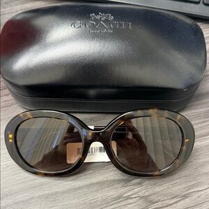 Coach Women's Brown Tortoise Sunglasses
